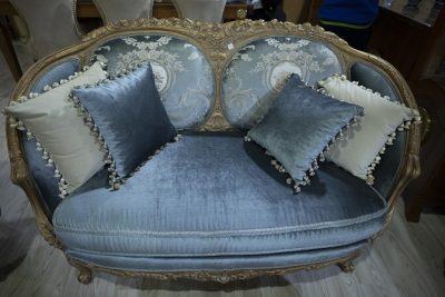 قماش بلجيكى + خشب زتن احمر رومانى 36000